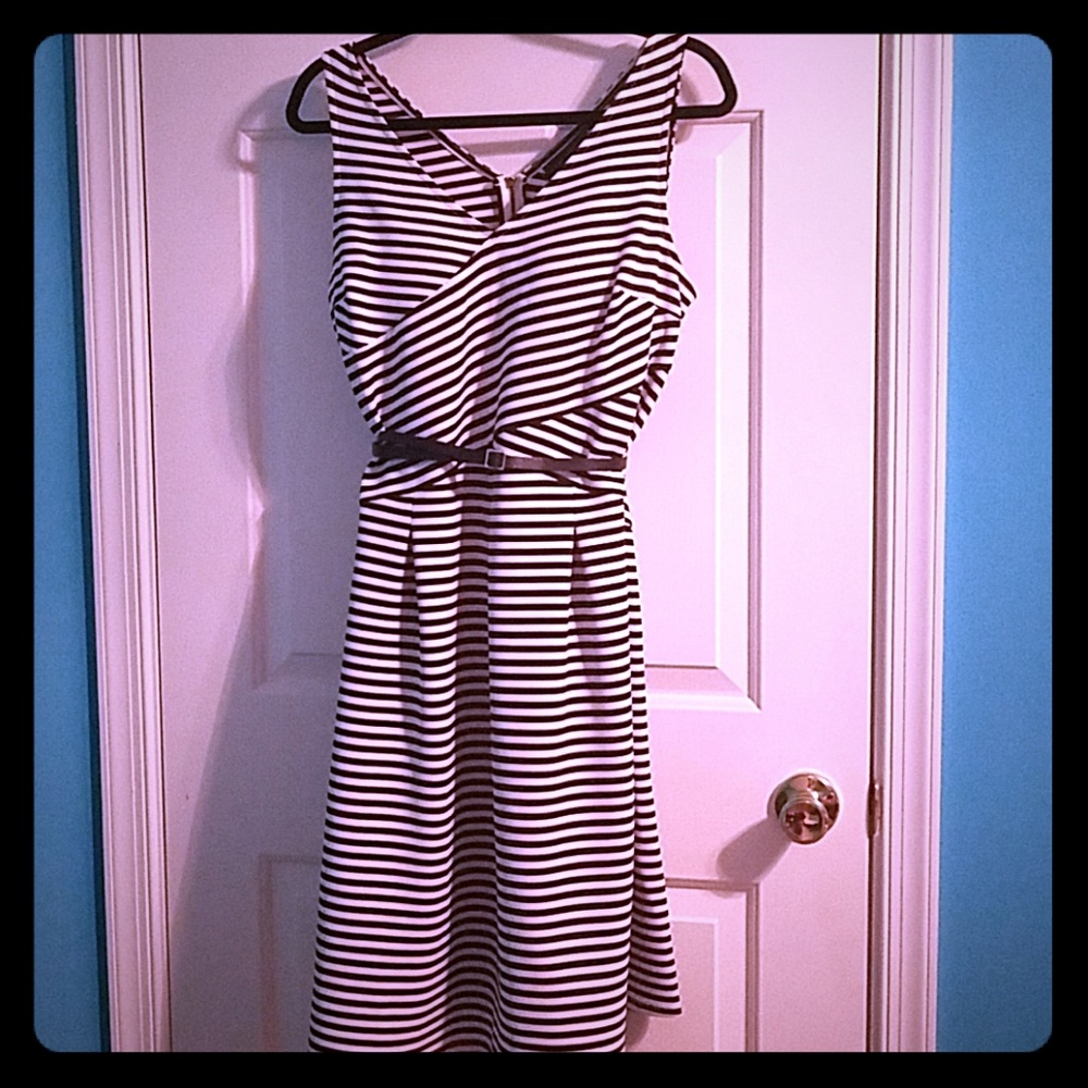 Lane Bryant Striped A-Line Dress